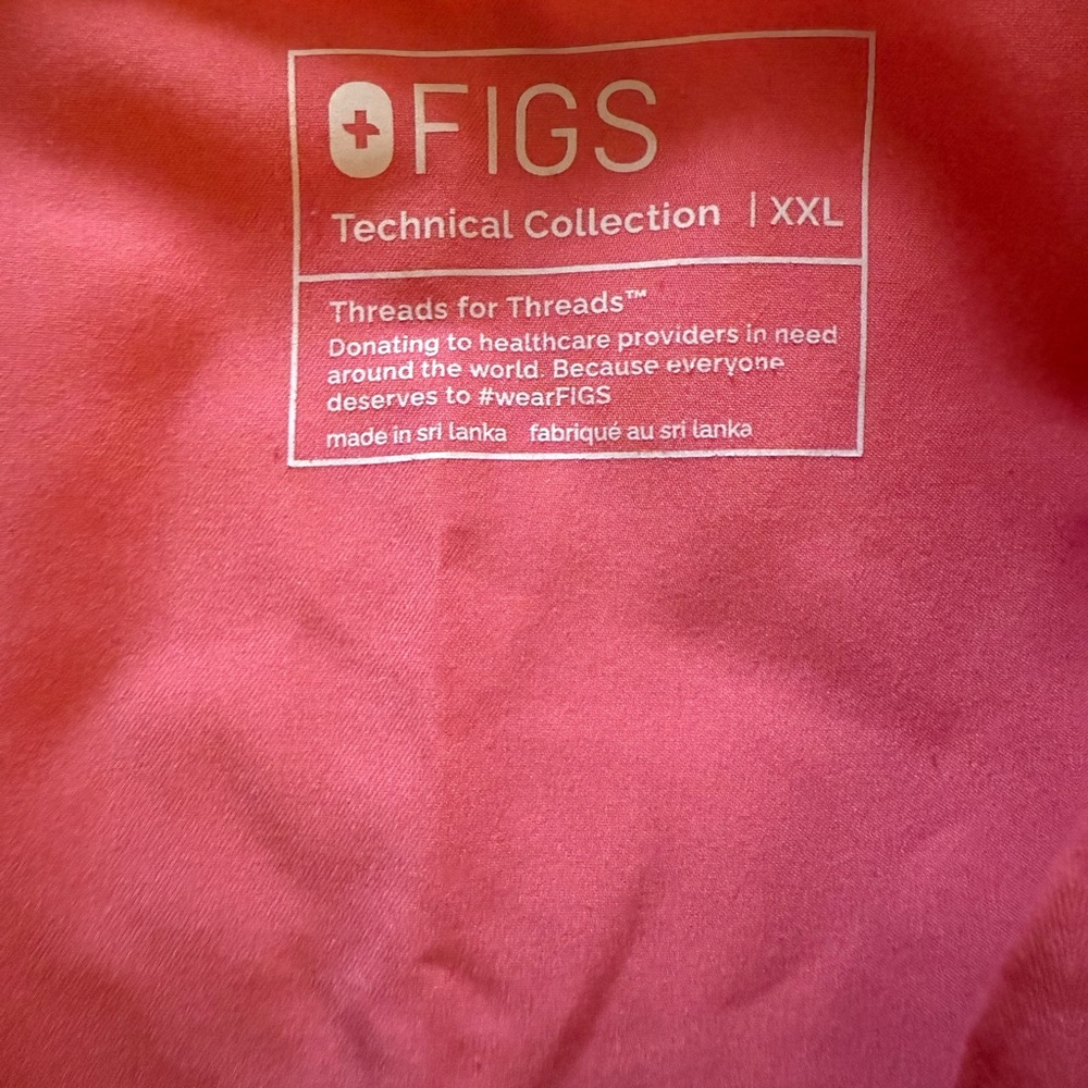 Figs Desert Rose Casma scrub top Technical Collection XL Top